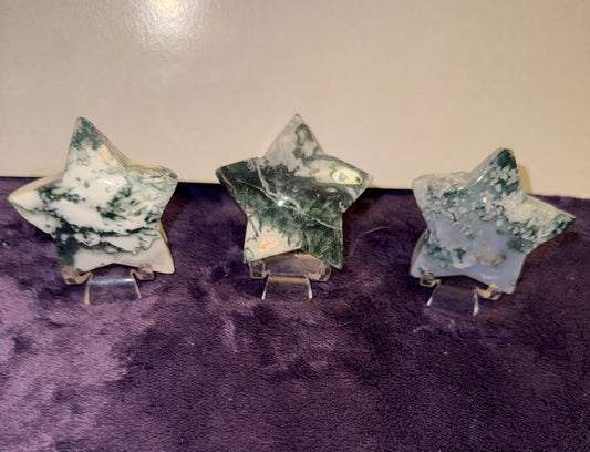 Moss Agate Stars