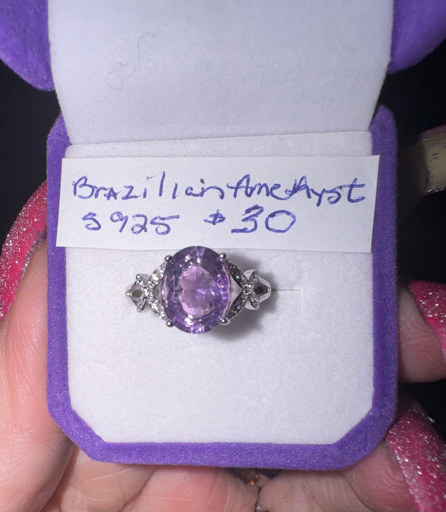 Brazilian Amethyst s925 Ring