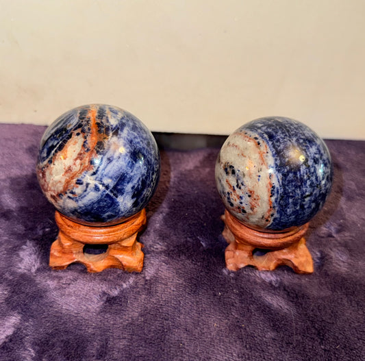 Sunset Sodalite Spheres