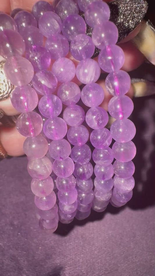Brazilian Amethyst 7mm Bead Bracelets