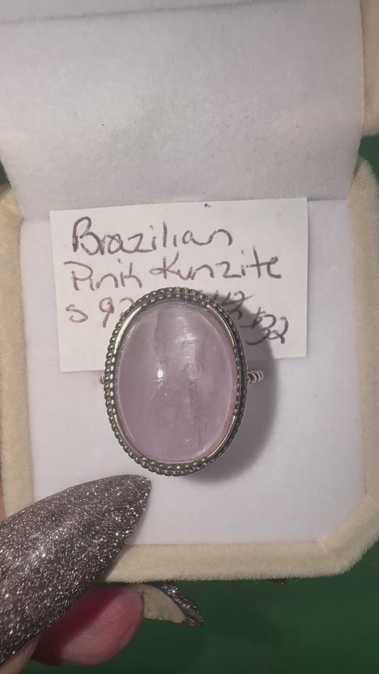 Badaz Kunzite Clearance . Look At This Quality. High Quality Brazilian Pink Kunzite Adjustable s925 Ring. $20 from $42.