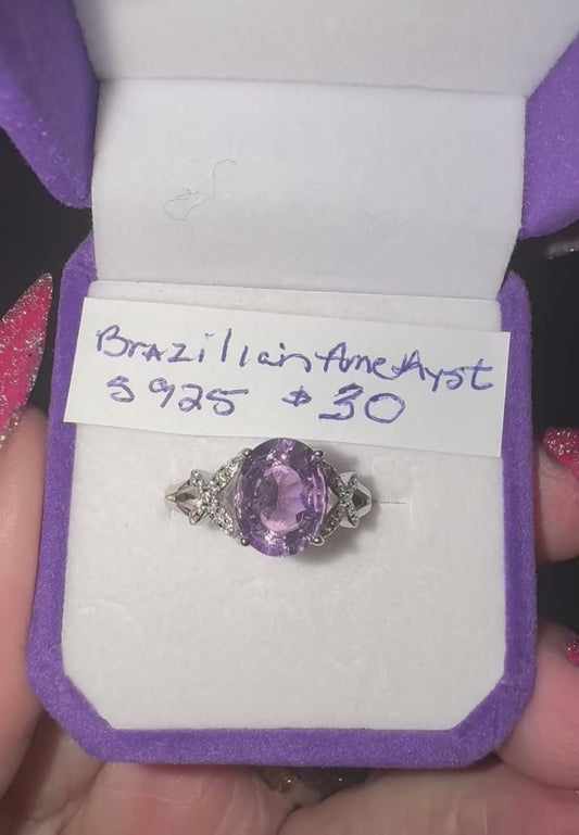 Brazilian Amethyst s925 Ring