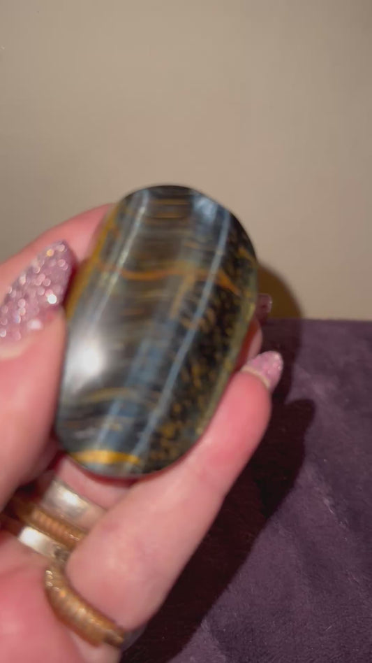 Blue Tiger Eye Palmstones