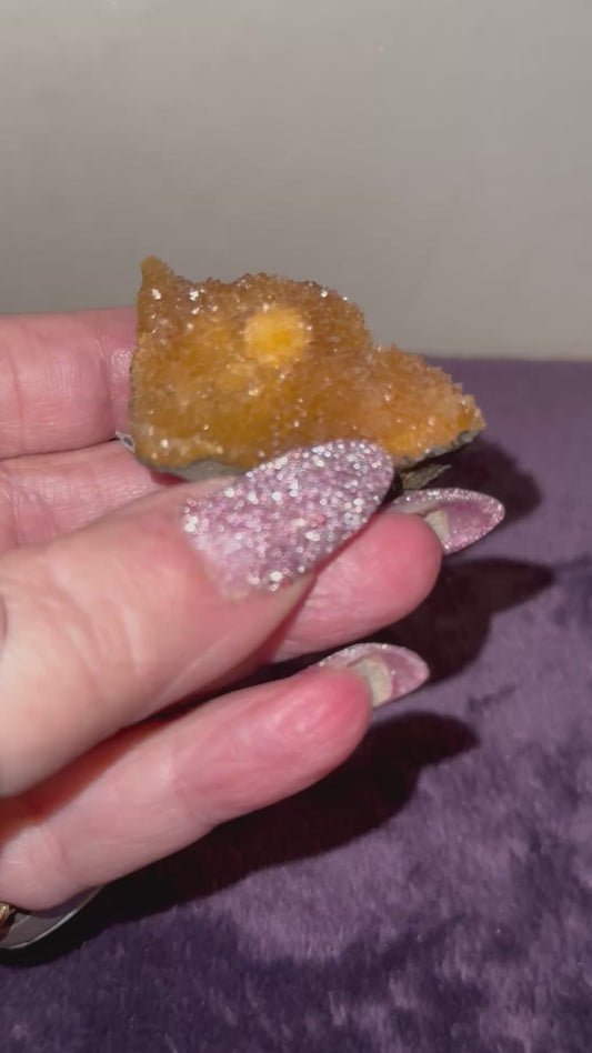 Orange Calcite Specimen From Poland.