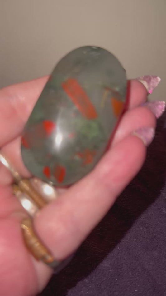 African Bloodstone Palmstones